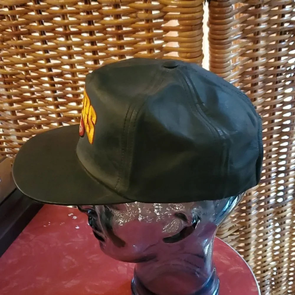 Leather San Francisco 49ers hat...Vintage